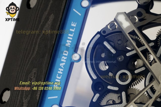 RM055 43mm KVF Sketelon Blue/White on NTPT/RU Strap RMUL2 RM055 43mm KVF Sketelon Blue/White on NTPT/RU Strap RMUL2