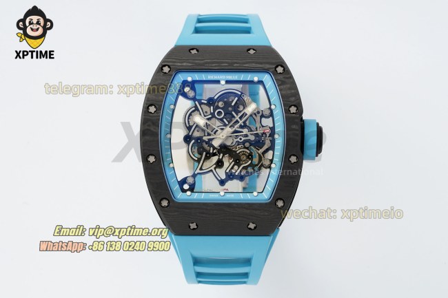 RM055 43mm KVF Sketelon Blue/White on NTPT/RU Strap RMUL2 RM055 43mm KVF Sketelon Blue/White on NTPT/RU Strap RMUL2