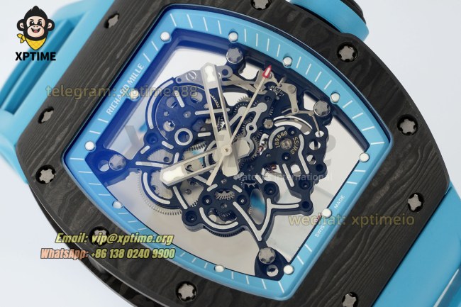 RM055 43mm KVF Sketelon Blue/White on NTPT/RU Strap RMUL2 RM055 43mm KVF Sketelon Blue/White on NTPT/RU Strap RMUL2