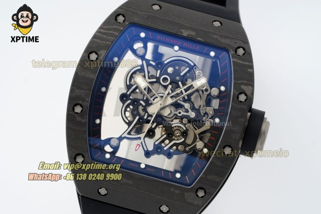 RM055 43mm KVF Carbon NTPT Sketelon/Black on TI/RU Strap RMUL2 RM055 43mm KVF Carbon NTPT Sketelon/Black on TI/RU Strap RMUL2