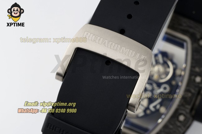 RM055 43mm KVF Carbon NTPT Sketelon White/Red on TI/RU Strap RMUL2 RM055 43mm KVF Carbon NTPT Sketelon White/Red on TI/RU Strap RMUL2