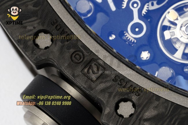 RM055 43mm KVF Carbon NTPT Sketelon White/Red on TI/RU Strap RMUL2 RM055 43mm KVF Carbon NTPT Sketelon White/Red on TI/RU Strap RMUL2