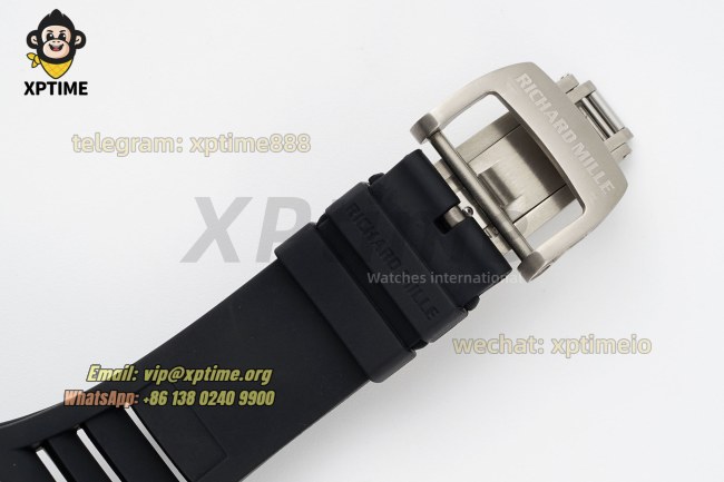RM055 43mm KVF Carbon NTPT Sketelon White/Red on TI/RU Strap RMUL2 RM055 43mm KVF Carbon NTPT Sketelon White/Red on TI/RU Strap RMUL2