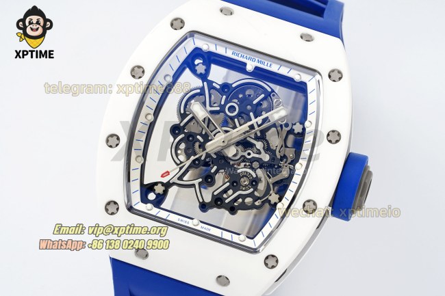 RM055 43mm MLF Sketelon/White on CE/RU Strap RMUL2 RM055 43mm MLF Sketelon/White on CE/RU Strap RMUL2