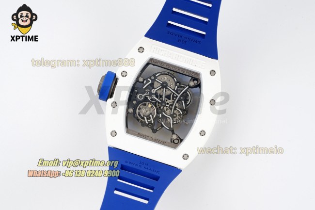 RM055 43mm MLF Sketelon/White on CE/RU Strap RMUL2 RM055 43mm MLF Sketelon/White on CE/RU Strap RMUL2