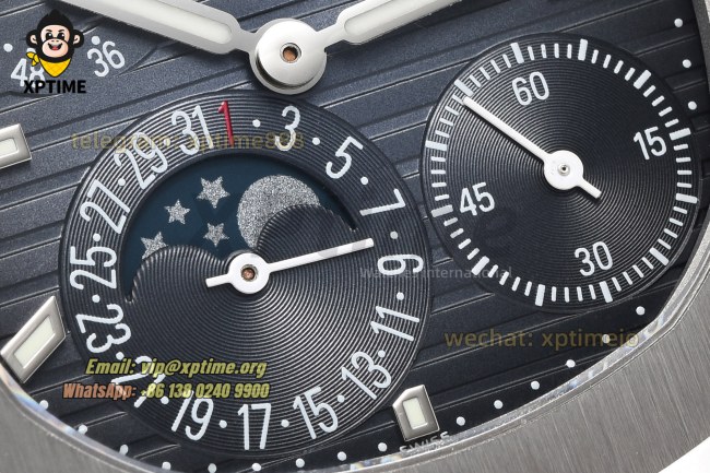 Nautilus 5712 40mm PPF Blue/Stick on SS/SS Bracelet A240 Super Clone Nautilus 5712 40mm PPF Blue/Stick on SS/SS Bracelet A240 Super Clone