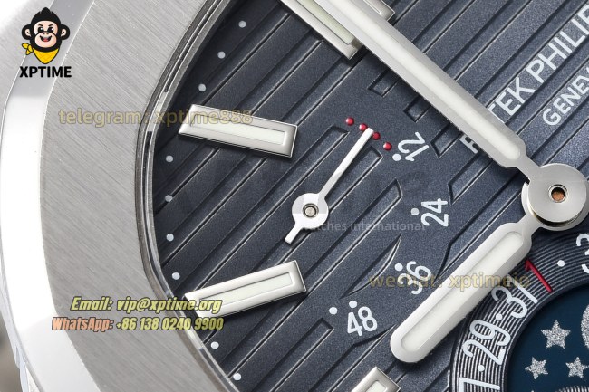Nautilus 5712 40mm PPF Blue/Stick on SS/SS Bracelet A240 Super Clone Nautilus 5712 40mm PPF Blue/Stick on SS/SS Bracelet A240 Super Clone