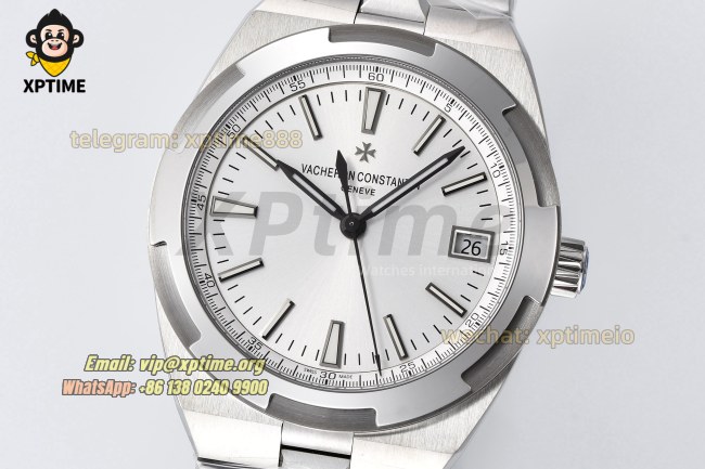 Overseas 4500V 41mm PPF White/Stick on SS/SS Bracelet A5100 Overseas 4500V 41mm PPF White/Stick on SS/SS Bracelet A5100