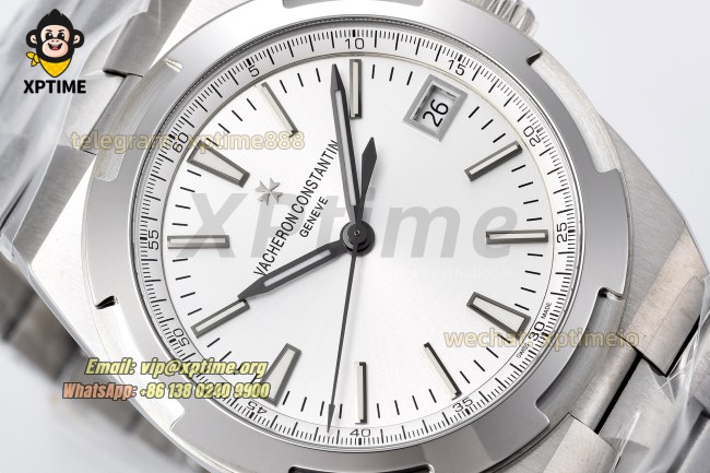 Overseas 4500V 41mm PPF White/Stick on SS/SS Bracelet A5100 Overseas 4500V 41mm PPF White/Stick on SS/SS Bracelet A5100