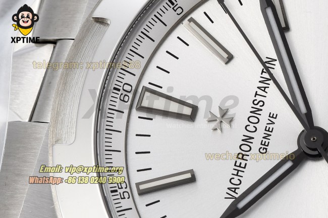 Overseas 4500V 41mm PPF White/Stick on SS/SS Bracelet A5100 Overseas 4500V 41mm PPF White/Stick on SS/SS Bracelet A5100
