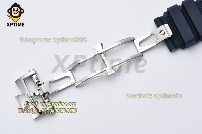 Overseas 4520V 41mm PPF Blue/Stick on SS/RU Bracelet A5100 Overseas 4520V 41mm PPF Blue/Stick on SS/RU Bracelet A5100