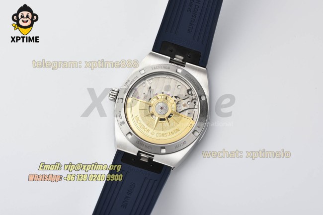 Overseas 4520V 41mm PPF Blue/Stick on SS/RU Bracelet A5100 Overseas 4520V 41mm PPF Blue/Stick on SS/RU Bracelet A5100