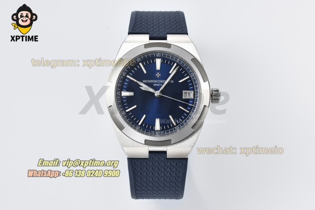 Overseas 4520V 41mm PPF Blue/Stick on SS/RU Bracelet A5100 Overseas 4520V 41mm PPF Blue/Stick on SS/RU Bracelet A5100