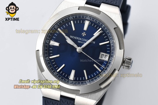 Overseas 4520V 41mm PPF Blue/Stick on SS/RU Bracelet A5100 Overseas 4520V 41mm PPF Blue/Stick on SS/RU Bracelet A5100
