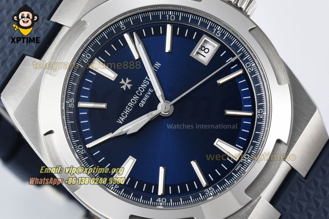 Overseas 4520V 41mm PPF Blue/Stick on SS/RU Bracelet A5100 Overseas 4520V 41mm PPF Blue/Stick on SS/RU Bracelet A5100