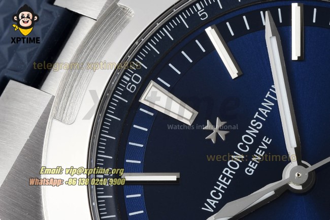 Overseas 4520V 41mm PPF Blue/Stick on SS/RU Bracelet A5100 Overseas 4520V 41mm PPF Blue/Stick on SS/RU Bracelet A5100