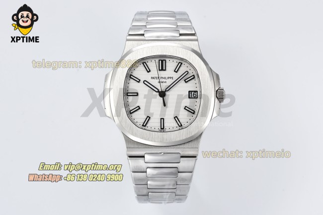 Nautilus 5711 40mm PPF White/Stick on SS/SS Bracelet A330 Nautilus 5711 40mm PPF White/Stick on SS/SS Bracelet A330