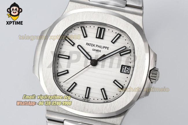 Nautilus 5711 40mm PPF White/Stick on SS/SS Bracelet A330 Nautilus 5711 40mm PPF White/Stick on SS/SS Bracelet A330