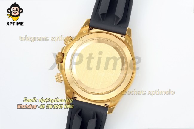 Daytona 126518 40mm QF Black/Stick on YG/RU Strap SH4130 V11 Super Clone (Weighted) Daytona 126518 40mm QF Black/Stick on YG/RU Strap SH4130 V11 Super Clone (Weighted)