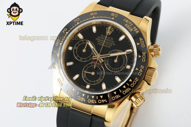 Daytona 126518 40mm QF Black/Stick on YG/RU Strap SH4130 V11 Super Clone (Weighted) Daytona 126518 40mm QF Black/Stick on YG/RU Strap SH4130 V11 Super Clone (Weighted)