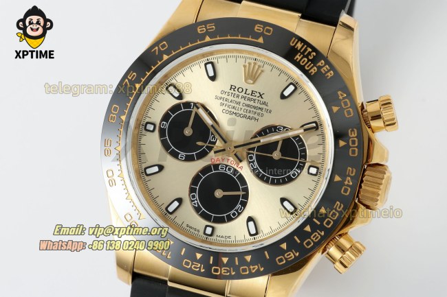 Daytona 126518 40mm QF YG & Black/Stick on YG/RU Strap SH4130 V11 Super Clone (Weighted) Daytona 126518 40mm QF YG & Black/Stick on YG/RU Strap SH4130 V11 Super Clone (Weighted)