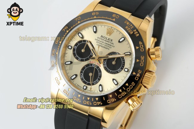 Daytona 126518 40mm QF YG & Black/Stick on YG/RU Strap SH4130 V11 Super Clone (Weighted) Daytona 126518 40mm QF YG & Black/Stick on YG/RU Strap SH4130 V11 Super Clone (Weighted)