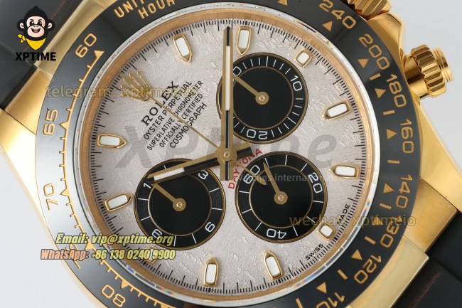 Daytona 126518 40mm QF Meteorite/Stick on YG/RU Strap SH4130 V11 Super Clone (Weighted) Daytona 126518 40mm QF Meteorite/Stick on YG/RU Strap SH4130 V11 Super Clone (Weighted)