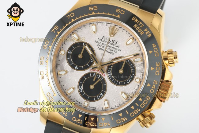 Daytona 126518 40mm QF Meteorite/Stick on YG/RU Strap SH4130 V11 Super Clone (Weighted) Daytona 126518 40mm QF Meteorite/Stick on YG/RU Strap SH4130 V11 Super Clone (Weighted)