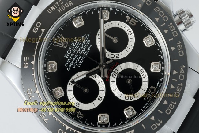 Daytona 126519 40mm QF Black/Diamond on SS/RU Strap SH4130 V11 Super Clone (Weighted) Daytona 126519 40mm QF Black/Diamond on SS/RU Strap SH4130 V11 Super Clone (Weighted)