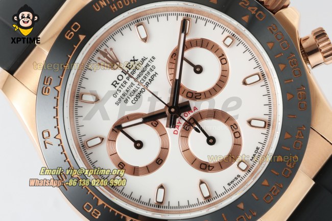 Daytona 126518 40mm QF White/Stick on RG/RU Strap SH4130 V11 Super Clone (Weighted) Daytona 126518 40mm QF White/Stick on RG/RU Strap SH4130 V11 Super Clone (Weighted)