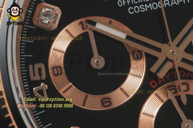 Daytona 126518 40mm QF Black/Diamond on RG/RU Strap SH4130 V11 Super Clone (Weighted) Daytona 126518 40mm QF Black/Diamond on RG/RU Strap SH4130 V11 Super Clone (Weighted)