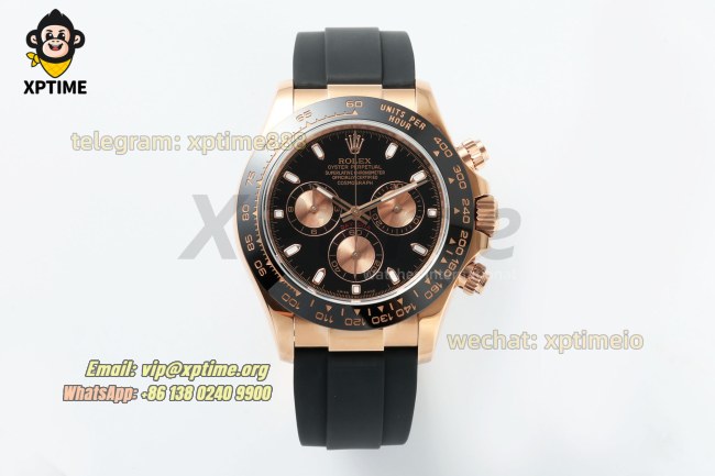 Daytona 126518 40mm QF Black & RG/Diamond on RG/RU Strap SH4130 V11 Super Clone (Weighted) Daytona 126518 40mm QF Black & RG/Diamond on RG/RU Strap SH4130 V11 Super Clone (Weighted)