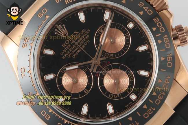 Daytona 126518 40mm QF Black & RG/Diamond on RG/RU Strap SH4130 V11 Super Clone (Weighted) Daytona 126518 40mm QF Black & RG/Diamond on RG/RU Strap SH4130 V11 Super Clone (Weighted)