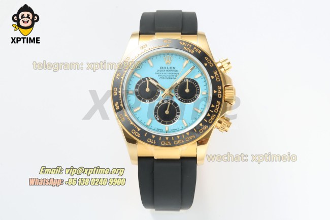 Daytona 126518 40mm QF Turquoise & Black/Stick on YG/RU Strap SH4131 V10 Super Clone (Weighted) Daytona 126518 40mm QF Turquoise & Black/Stick on YG/RU Strap SH4131 V10 Super Clone (Weighted)