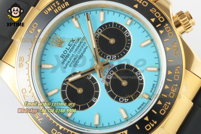 Daytona 126518 40mm QF Turquoise & Black/Stick on YG/RU Strap SH4131 V10 Super Clone (Weighted) Daytona 126518 40mm QF Turquoise & Black/Stick on YG/RU Strap SH4131 V10 Super Clone (Weighted)