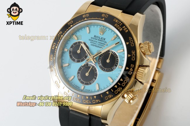 Daytona 126518 40mm QF Turquoise & Black/Stick on YG/RU Strap SH4131 V10 Super Clone (Weighted) Daytona 126518 40mm QF Turquoise & Black/Stick on YG/RU Strap SH4131 V10 Super Clone (Weighted)
