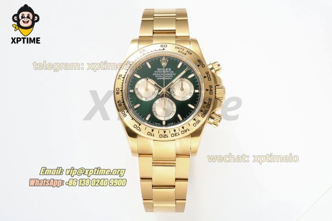 Daytona 126508 40mm QF Green & Golden/Sticks on YG/YG Bracelet V6 SH4131 Super Clone (Weighted) Daytona 126508 40mm QF Green & Golden/Sticks on YG/YG Bracelet V6 SH4131 Super Clone (Weighted)