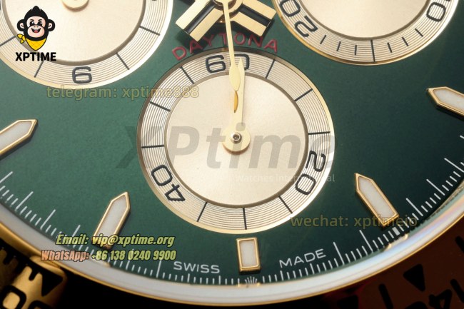 Daytona 126508 40mm QF Green & Golden/Sticks on YG/YG Bracelet V6 SH4131 Super Clone (Weighted) Daytona 126508 40mm QF Green & Golden/Sticks on YG/YG Bracelet V6 SH4131 Super Clone (Weighted)