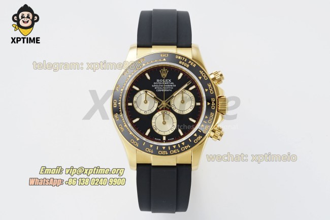 Daytona 126518 40mm QF Black YG/Stick on YG/RU Strap SH4131 Super Clone Daytona 126518 40mm QF Black YG/Stick on YG/RU Strap SH4131 Super Clone