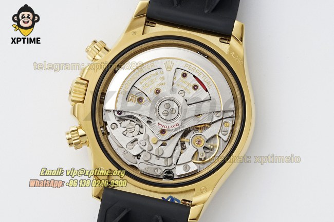 Daytona 126518 40mm QF Black YG/Diamond on YG/RU Strap SH4131 Super Clone Daytona 126518 40mm QF Black YG/Diamond on YG/RU Strap SH4131 Super Clone