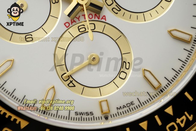 Daytona 126518 40mm QF White/Stick on YG/RU Strap SH4131 Super Clone Daytona 126518 40mm QF White/Stick on YG/RU Strap SH4131 Super Clone
