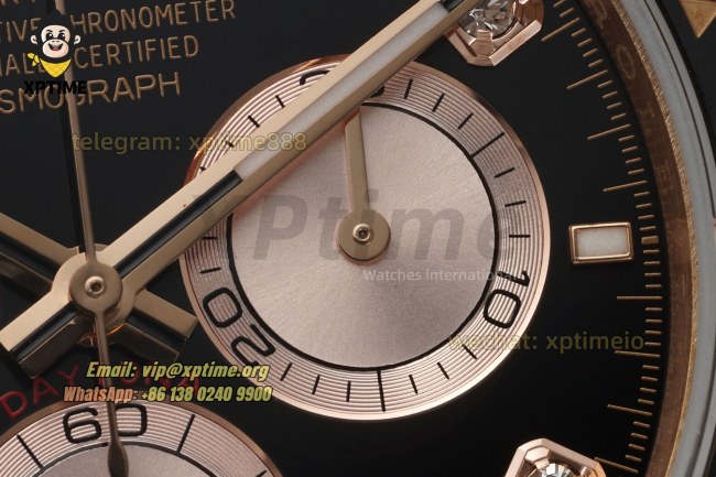 Daytona 126515 40mm QF Black Champagne/Diamond on RG/RU Strap SH4131 Super Clone (Weighted) Daytona 126515 40mm QF Black Champagne/Diamond on RG/RU Strap SH4131 Super Clone (Weighted)