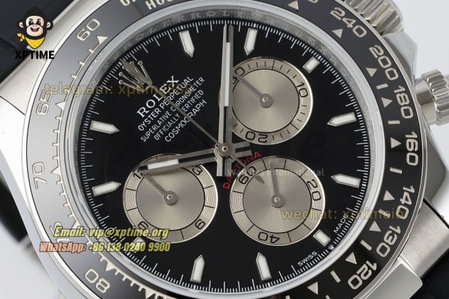 Daytona 126519 40mm QF Black Gray/Stick on SS/RU Strap SH4131 Super Clone (Weighted) Daytona 126519 40mm QF Black Gray/Stick on SS/RU Strap SH4131 Super Clone (Weighted)