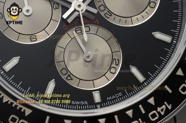 Daytona 126519 40mm QF Black Gray/Stick on SS/RU Strap SH4131 Super Clone (Weighted) Daytona 126519 40mm QF Black Gray/Stick on SS/RU Strap SH4131 Super Clone (Weighted)