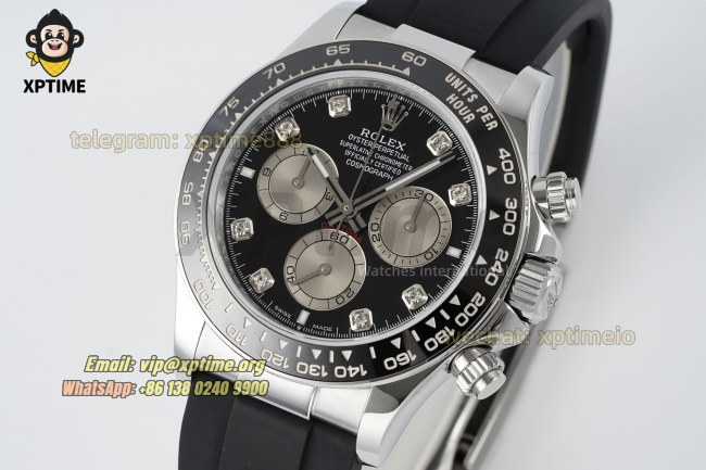 Daytona 126519 40mm QF Black Gray/Diamond on SS/RU Strap SH4131 Super Clone (Weighted) Daytona 126519 40mm QF Black Gray/Diamond on SS/RU Strap SH4131 Super Clone (Weighted)