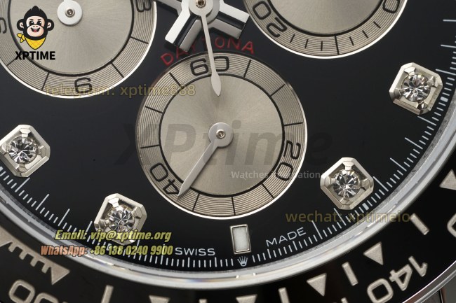 Daytona 126519 40mm QF Black Gray/Diamond on SS/RU Strap SH4131 Super Clone (Weighted) Daytona 126519 40mm QF Black Gray/Diamond on SS/RU Strap SH4131 Super Clone (Weighted)