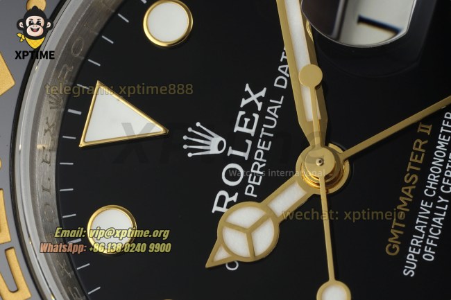 GMT Master II 126713 GRNR 40mm QF Black/Dot on Jub YG/SS Bracelet VR3285 GMT Master II 126713 GRNR 40mm QF Black/Dot on Jub YG/SS Bracelet VR3285