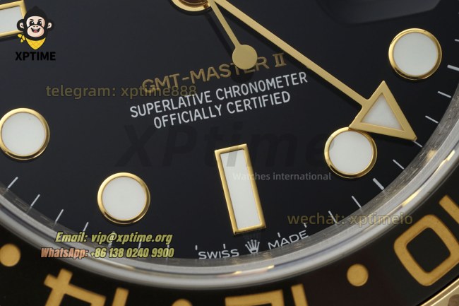 GMT Master II 126713 GRNR 40mm QF Black/Dot on Jub YG/SS Bracelet VR3285 GMT Master II 126713 GRNR 40mm QF Black/Dot on Jub YG/SS Bracelet VR3285