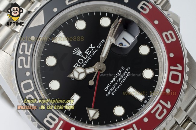 GMT Master II 126710 Pepsi 40mm QF Black/Dot on Jub SS/SS Bracelet VR3285 GMT Master II 126710 Pepsi 40mm QF Black/Dot on Jub SS/SS Bracelet VR3285