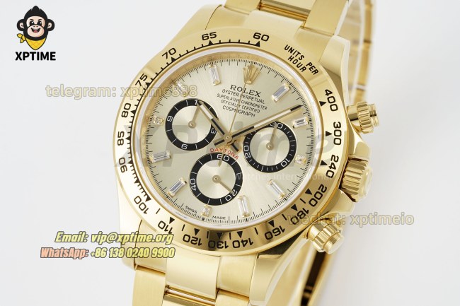 Daytona 126508 40mm QF YG Black/Diamond on YG/YG Bracelet SH4131 Super Clone (Weighted) Daytona 126508 40mm QF YG Black/Diamond on YG/YG Bracelet SH4131 Super Clone (Weighted)
